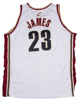 2004-05 LeBron James Game Used and Signed Cleveland Cavaliers Home Jersey (MEARS & UDA)